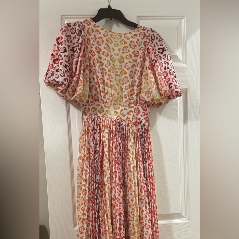 Rococo Sand Orange Leopard Maxi Dress.